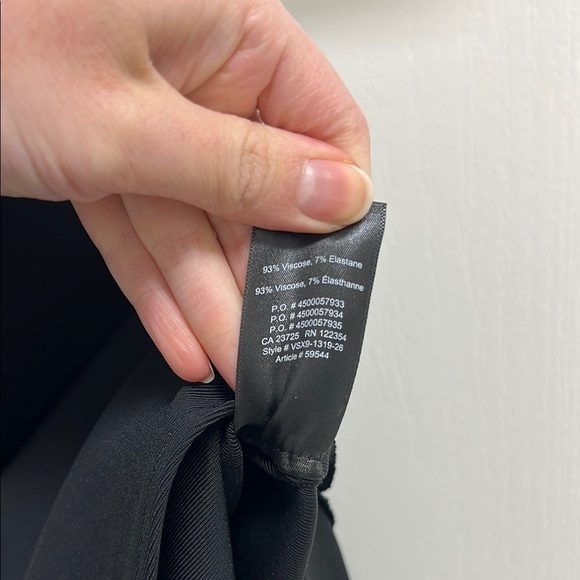 Aritzia Babaton Alice Strapless Tube Top Blouse Side Slit | Size XS Black - Picture 8 of 12